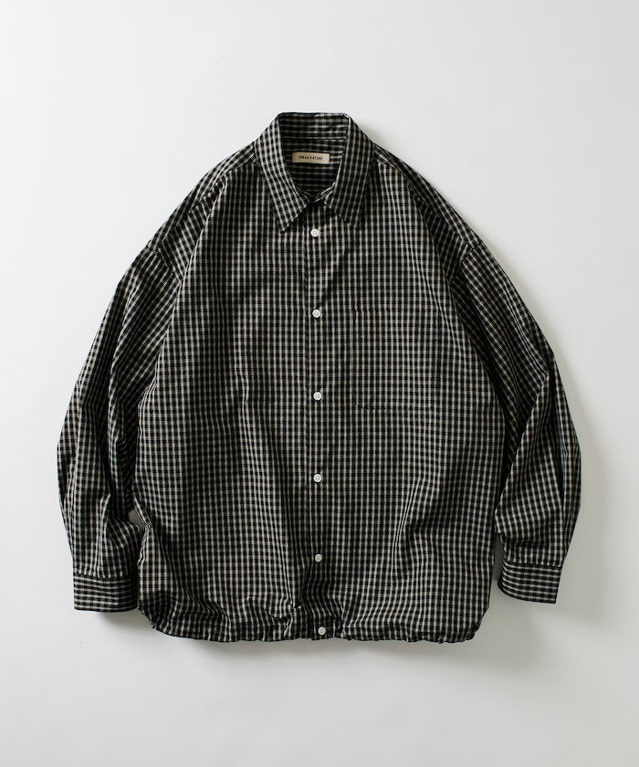 FREAK’S STORE / 下擺抽繩長袖襯衫