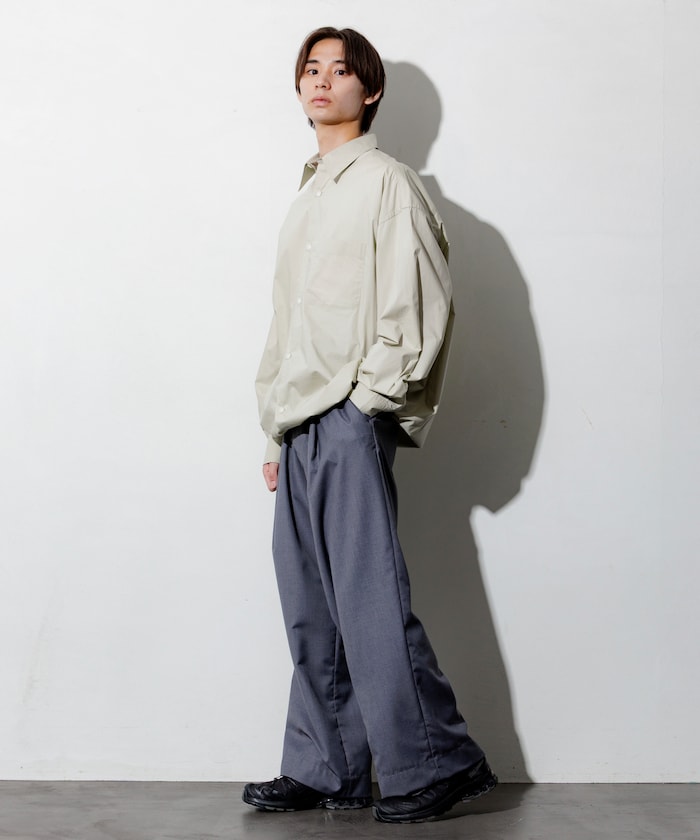 FREAK’S STORE / 下擺抽繩長袖襯衫