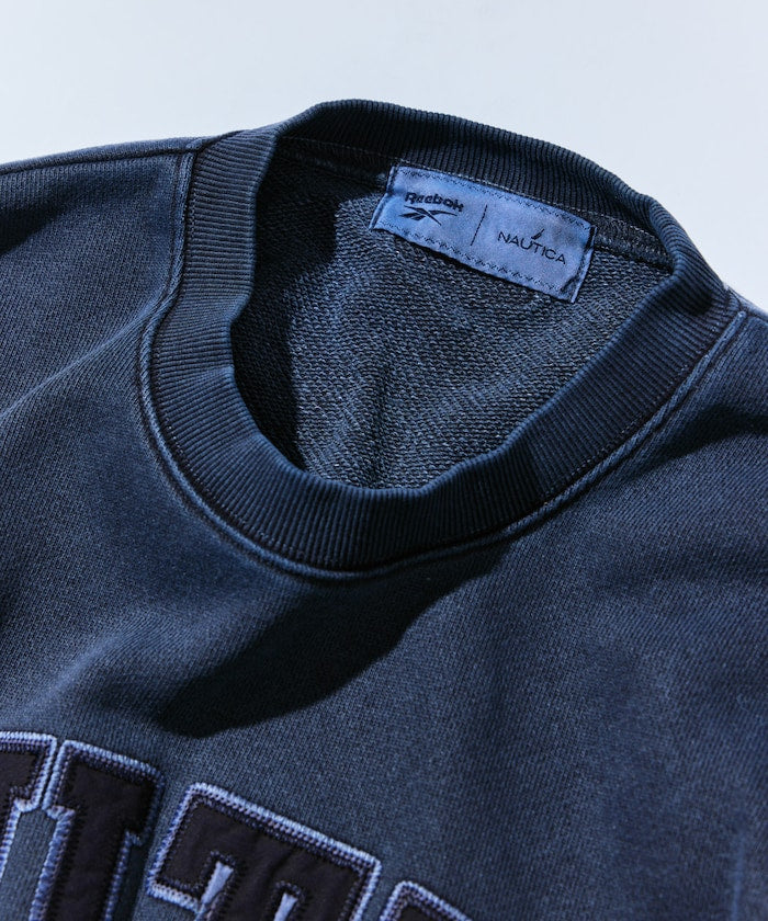 NAUTICA X REEBOK / 重磅 弧形標誌 刷色 圓領衫