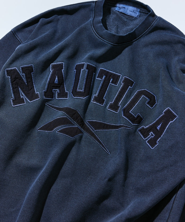 NAUTICA X REEBOK / 重磅 弧形標誌 刷色 圓領衫