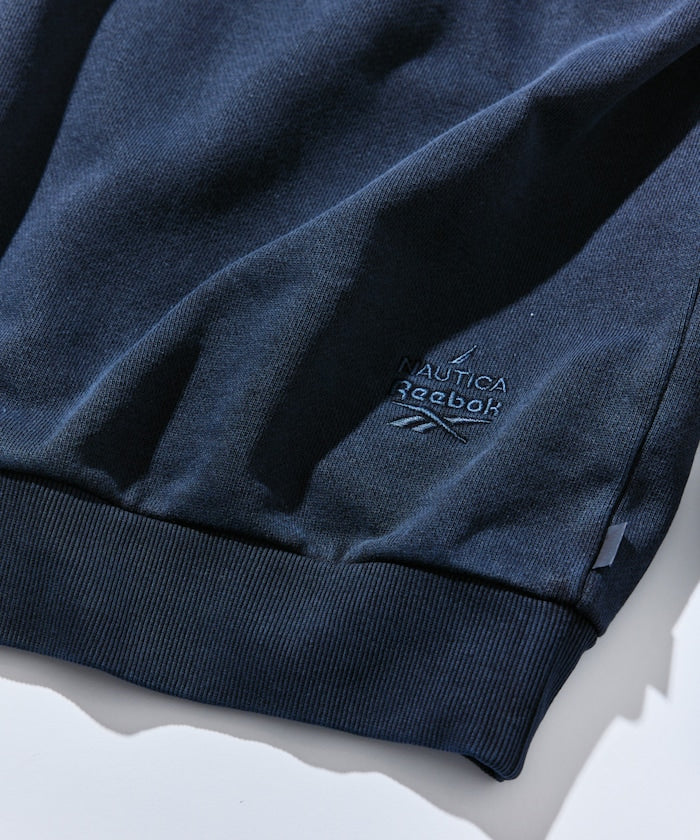 NAUTICA X REEBOK / 重磅 弧形標誌 刷色 圓領衫