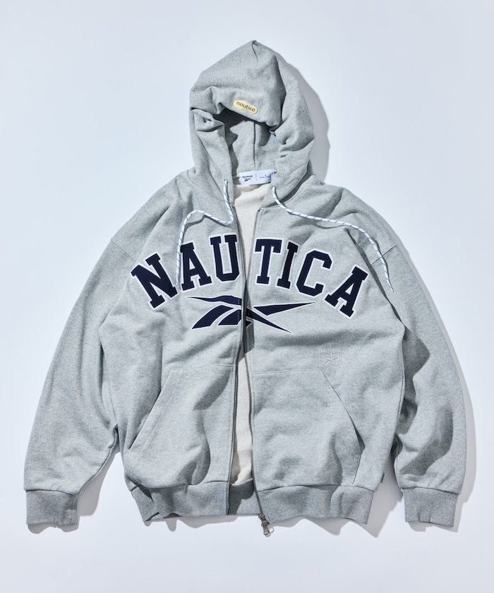 NAUTICA X REEBOK / 弧形標誌 重磅 連帽拉鍊外套