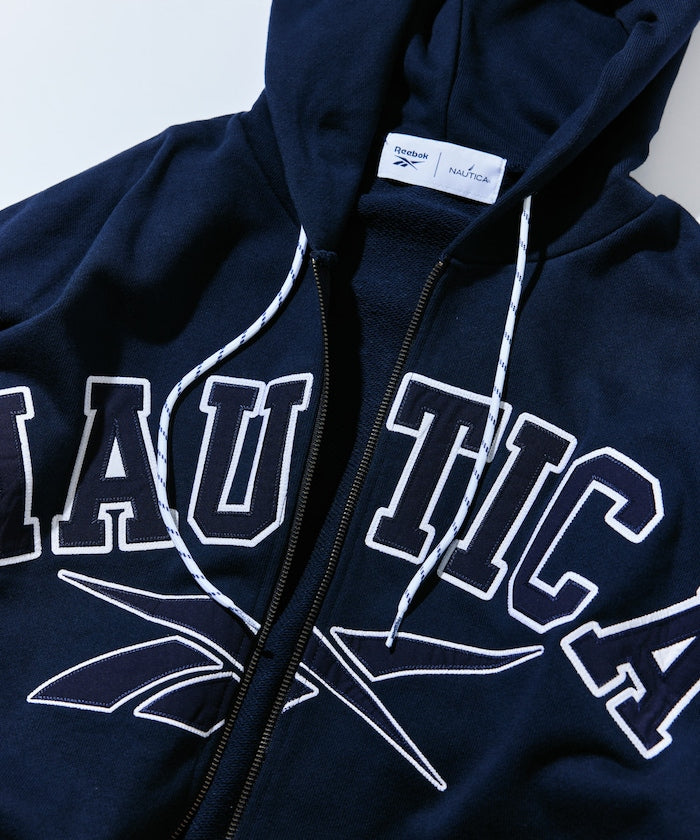 NAUTICA X REEBOK / 弧形標誌 重磅 連帽拉鍊外套
