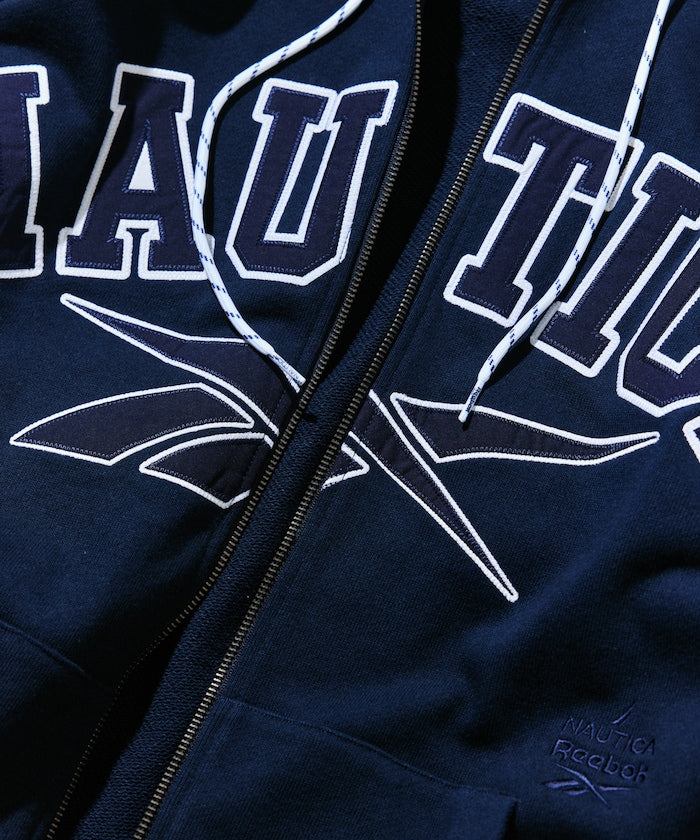 NAUTICA X REEBOK / 弧形標誌 重磅 連帽拉鍊外套
