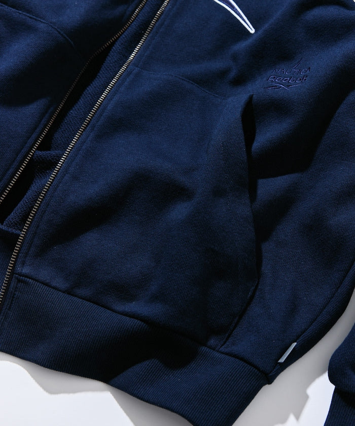 NAUTICA X REEBOK / 弧形標誌 重磅 連帽拉鍊外套