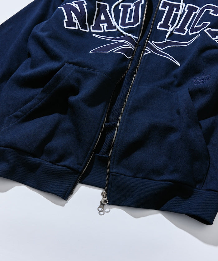 NAUTICA X REEBOK / 弧形標誌 重磅 連帽拉鍊外套
