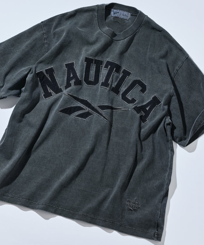 NAUTICA X REEBOK / 弧形 復古水洗 短袖T恤