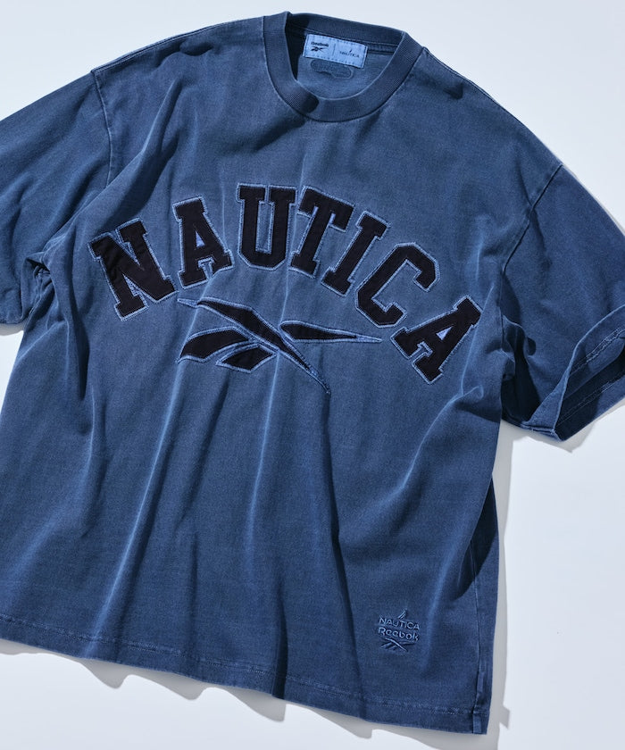 NAUTICA X REEBOK / 弧形 復古水洗 短袖T恤