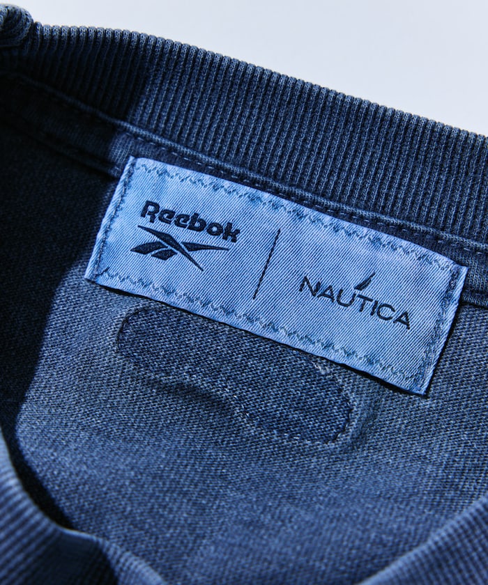 NAUTICA X REEBOK / 弧形 復古水洗 短袖T恤