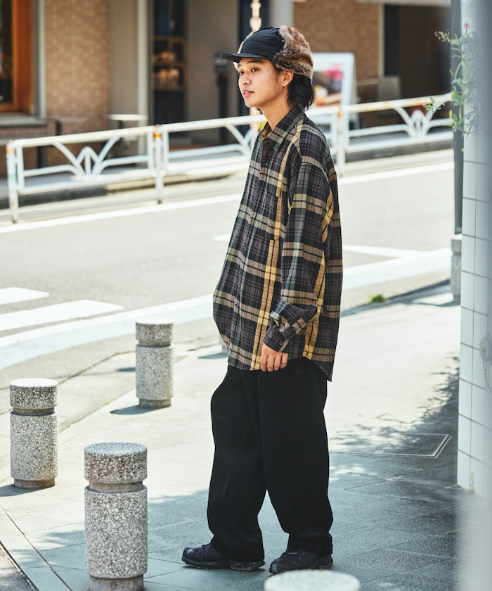 NAUTICA / 燈芯絨寬版褶裝長褲