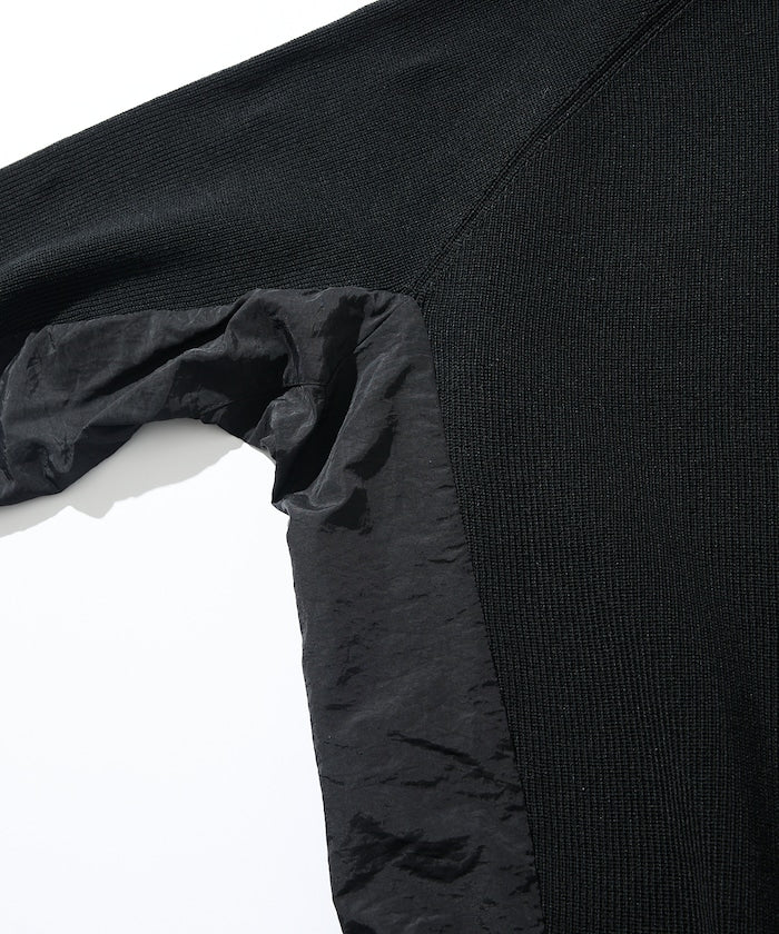 FREAK’S STORE / 拼接抽繩下襬 針織圓領衫