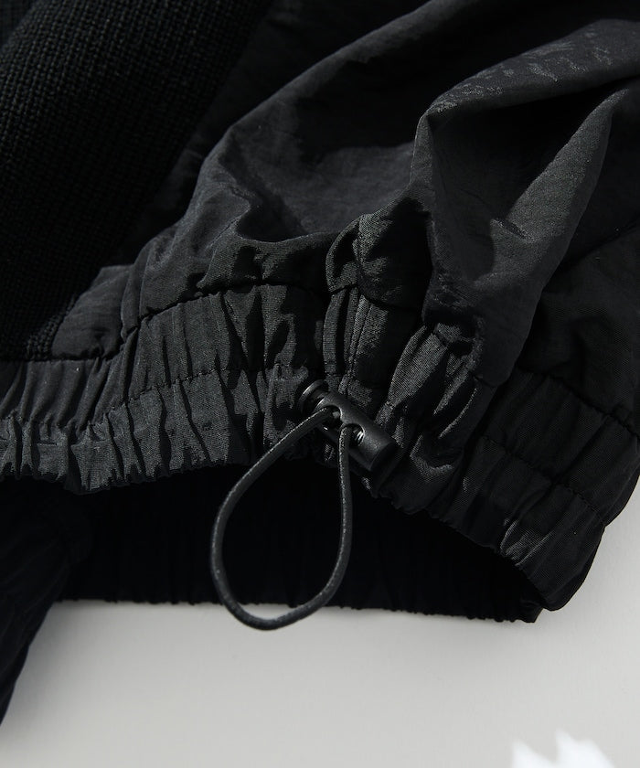 FREAK’S STORE / 拼接抽繩下襬 針織圓領衫