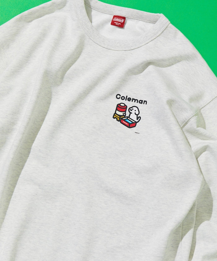 COLEMAN X FREAK’S STORE / 別注 ROCKY CAMPING 繪圖抽繩下擺 圓領衫