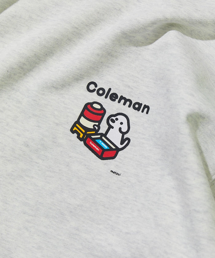 COLEMAN X FREAK’S STORE / 別注 ROCKY CAMPING 繪圖抽繩下擺 圓領衫