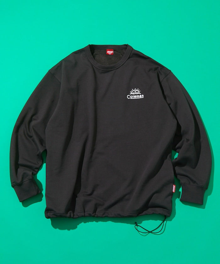 COLEMAN X FREAK’S STORE / Camping Joy 繪圖抽繩下擺 圓領衫