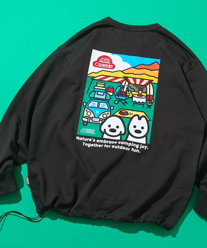 COLEMAN X FREAK’S STORE / Camping Joy 繪圖抽繩下擺 圓領衫