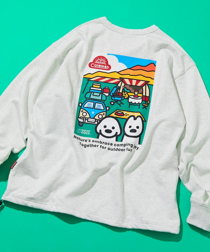 COLEMAN X FREAK’S STORE / Camping Joy 繪圖抽繩下擺 圓領衫