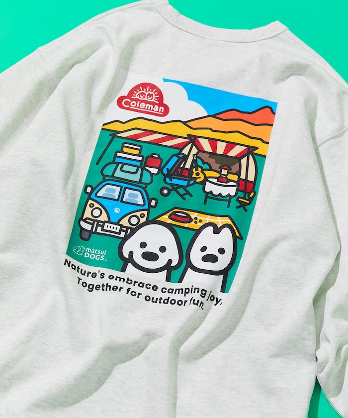 COLEMAN X FREAK’S STORE / Camping Joy 繪圖抽繩下擺 圓領衫