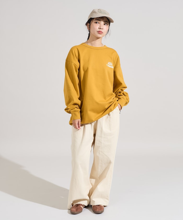 COLEMAN X FREAK’S STORE / Camping Joy 繪圖抽繩下擺 圓領衫