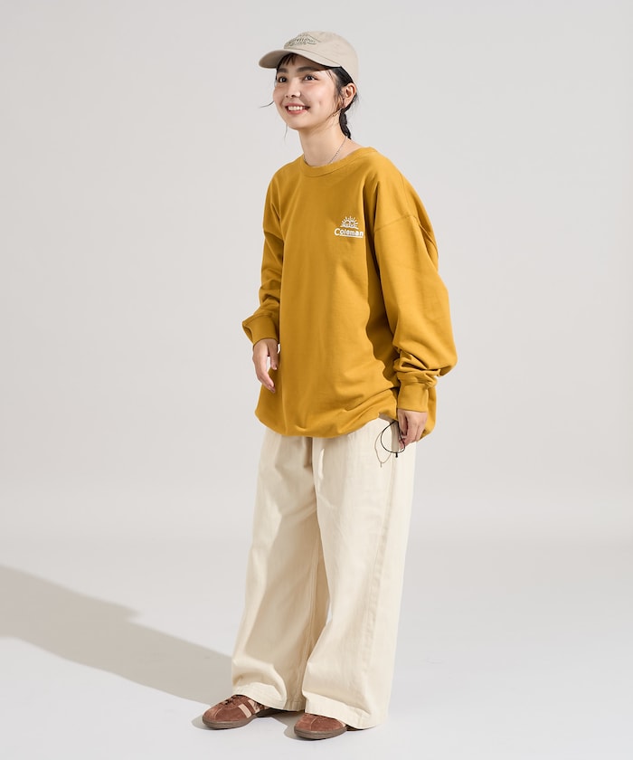 COLEMAN X FREAK’S STORE / Camping Joy 繪圖抽繩下擺 圓領衫