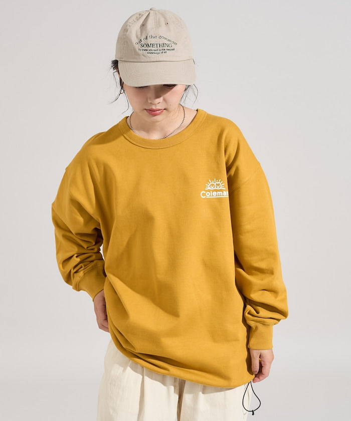 COLEMAN X FREAK’S STORE / Camping Joy 繪圖抽繩下擺 圓領衫
