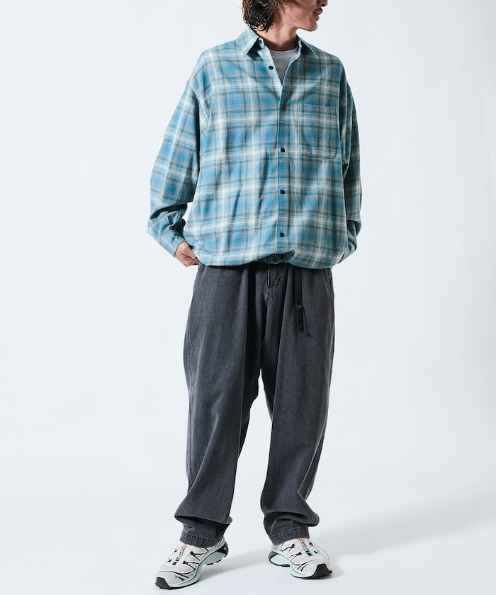 FREAK’S STORE / 漸層格紋 束口 襯衫