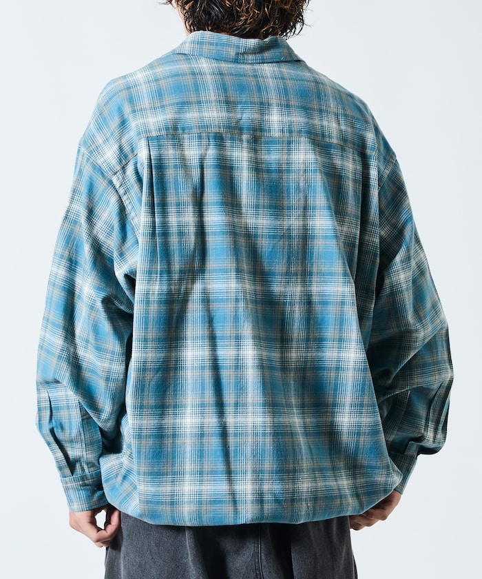 FREAK’S STORE / 漸層格紋 束口 襯衫