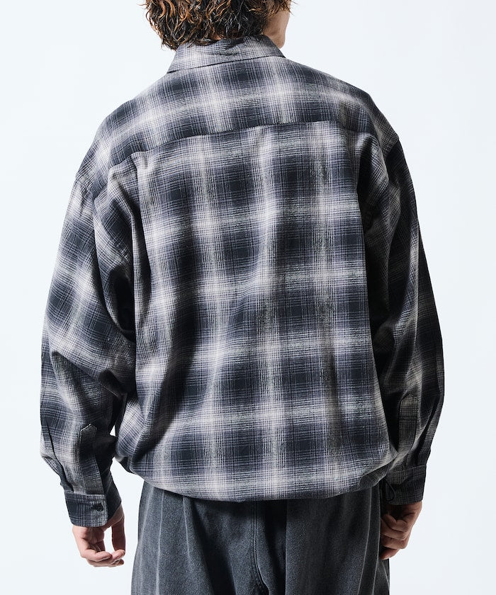 FREAK’S STORE / 漸層格紋 束口 襯衫