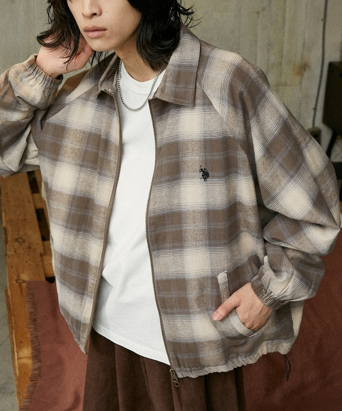 U.S. POLO ASSN. / 雙向拉鍊短版立領外套