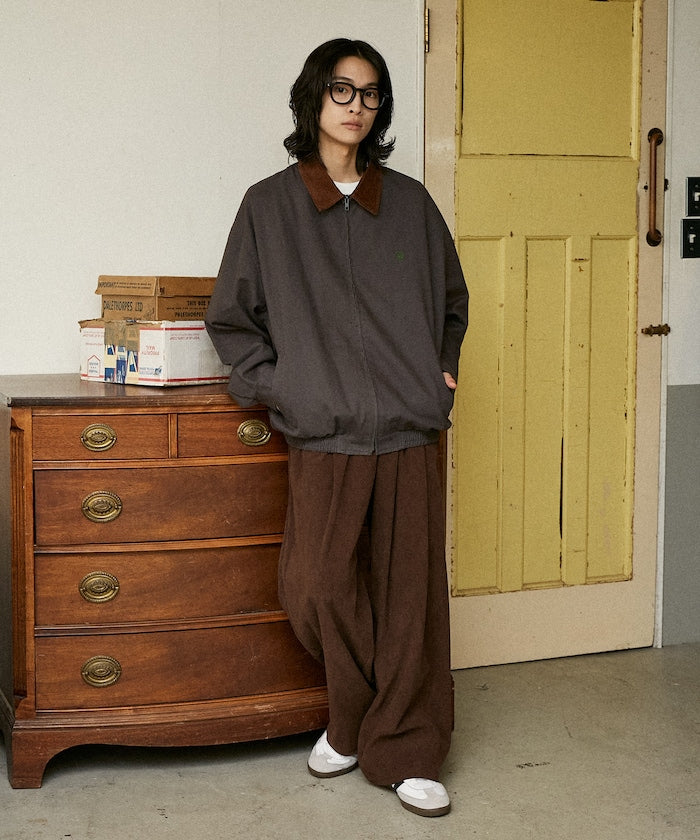 U.S. POLO ASSN. / 燈芯絨 拼接 立領外套