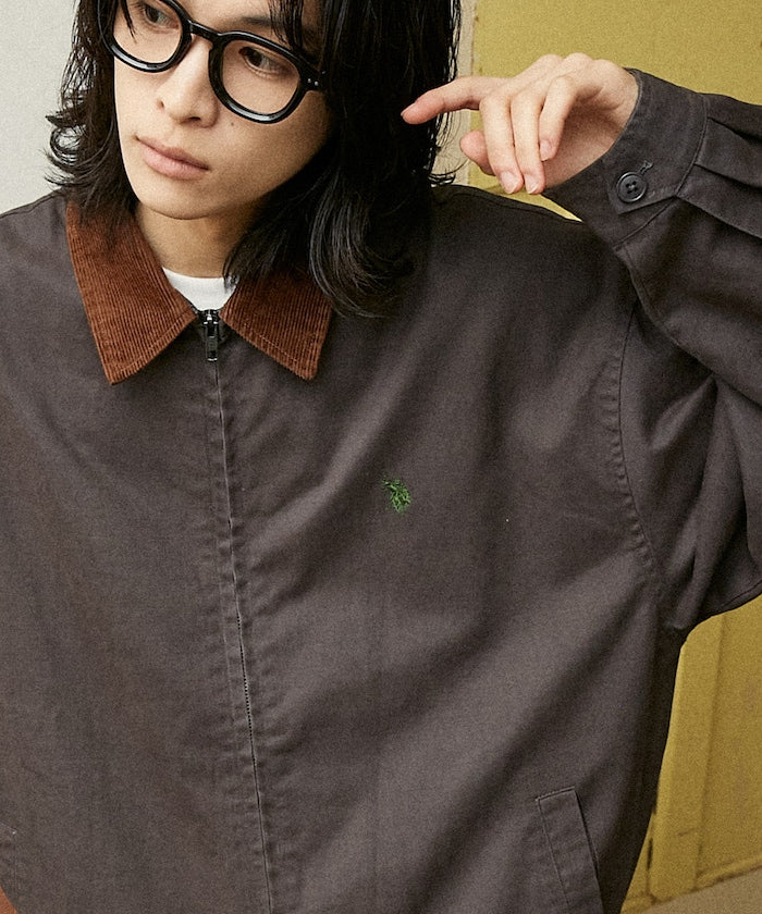 U.S. POLO ASSN. / 燈芯絨 拼接 立領外套