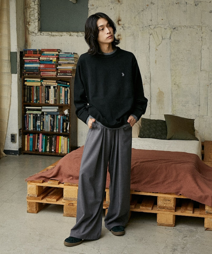 U.S. POLO ASSN. / FAKE LAYERED KNIT 雙層假兩件針織衫