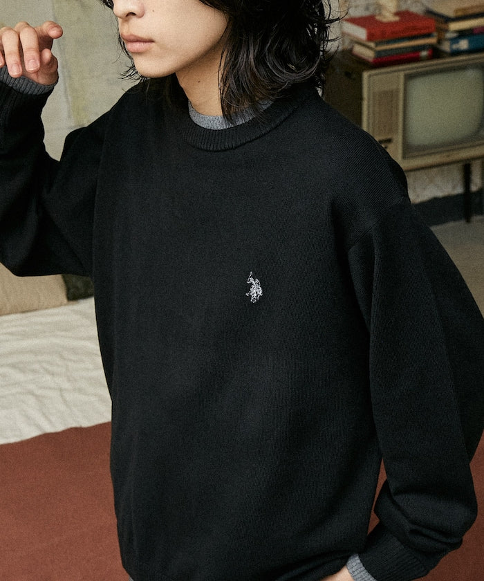 U.S. POLO ASSN. / FAKE LAYERED KNIT 雙層假兩件針織衫