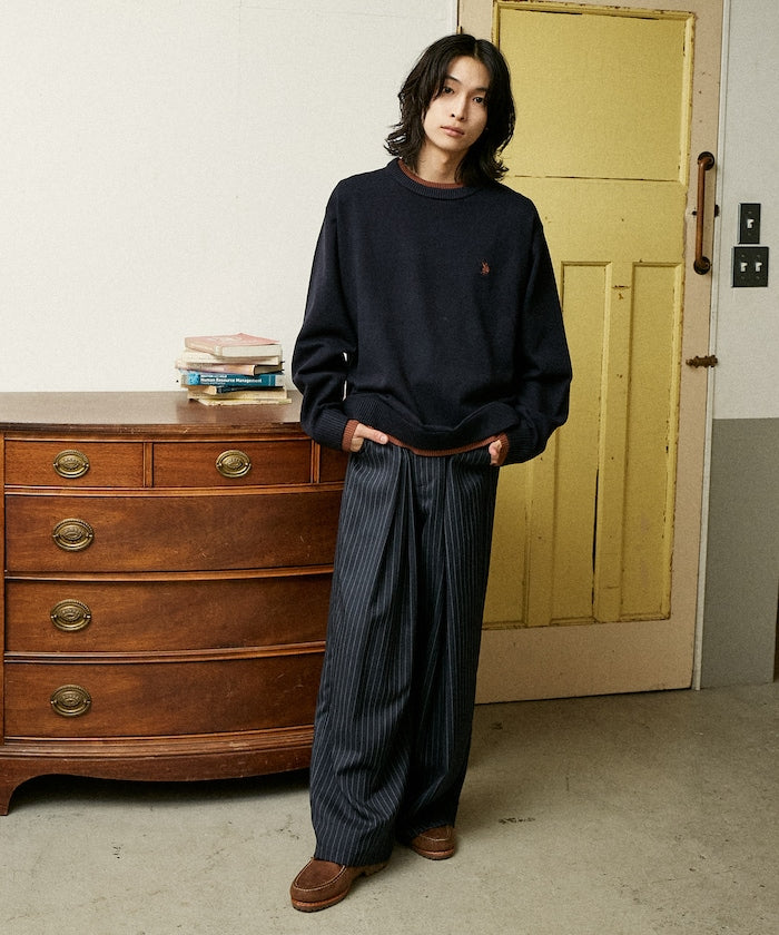 U.S. POLO ASSN. / FAKE LAYERED KNIT 雙層假兩件針織衫