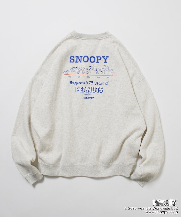 PEANUTS x FREAK’S STROE / 75週年 寬鬆落肩 圓領衫