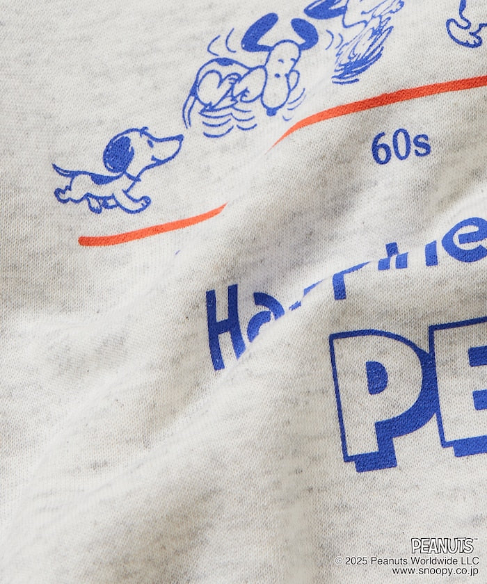 PEANUTS x FREAK’S STROE / 75週年 寬鬆落肩 圓領衫