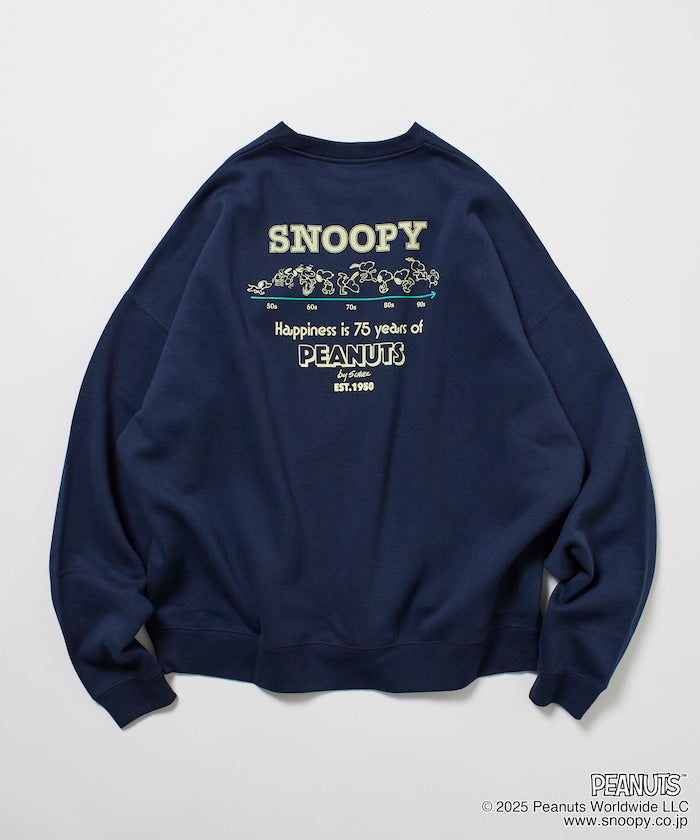PEANUTS x FREAK’S STROE / 75週年 寬鬆落肩 圓領衫