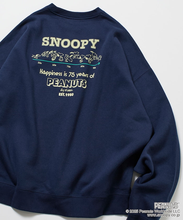 PEANUTS x FREAK’S STROE / 75週年 寬鬆落肩 圓領衫