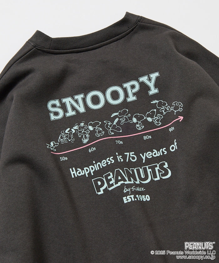 PEANUTS x FREAK’S STROE / 75週年 寬鬆落肩 圓領衫