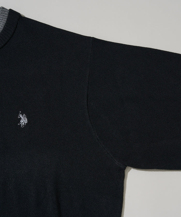 U.S. POLO ASSN. / FAKE LAYERED KNIT 雙層假兩件針織衫