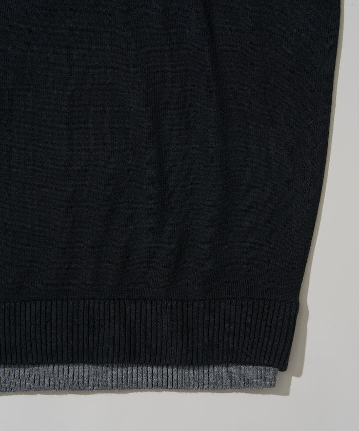 U.S. POLO ASSN. / FAKE LAYERED KNIT 雙層假兩件針織衫