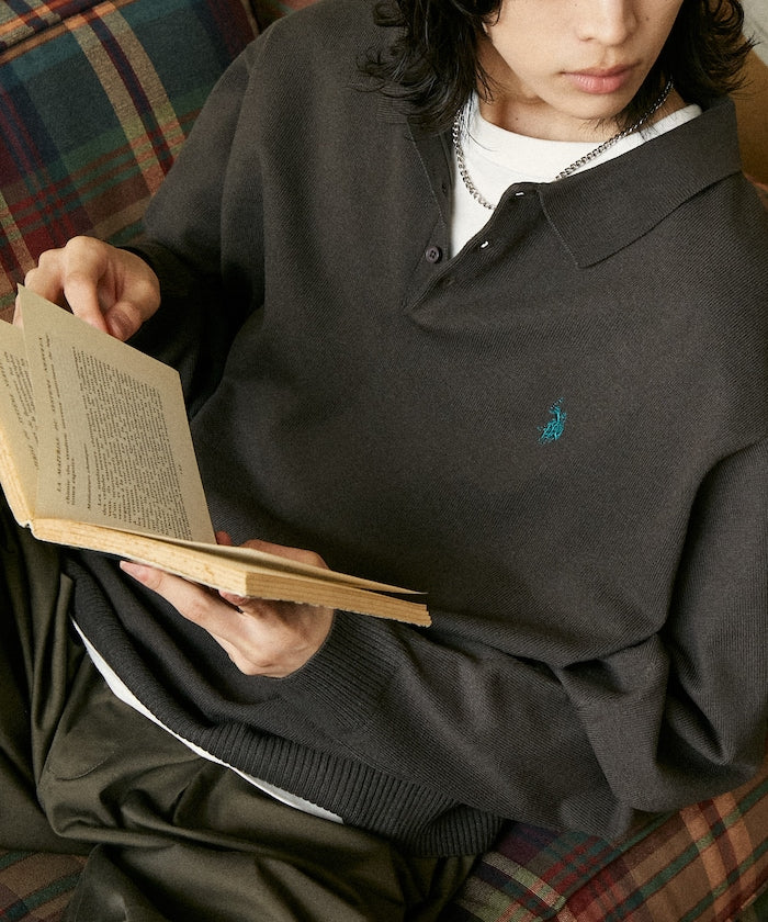 U.S. POLO ASSN. / SWEAT LIKE KNIT POLO衫