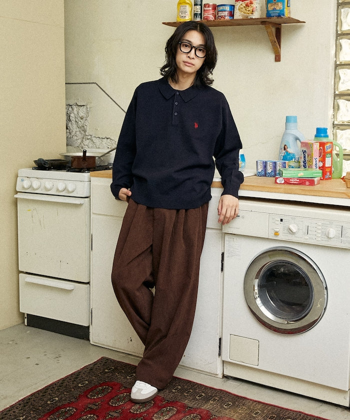 U.S. POLO ASSN. / SWEAT LIKE KNIT POLO衫