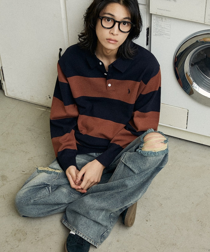 U.S. POLO ASSN. / SWEAT LIKE KNIT POLO衫