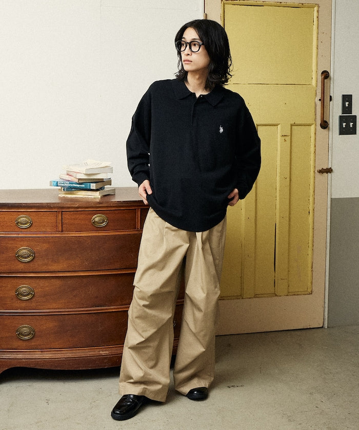 U.S. POLO ASSN. / SWEAT LIKE KNIT POLO衫