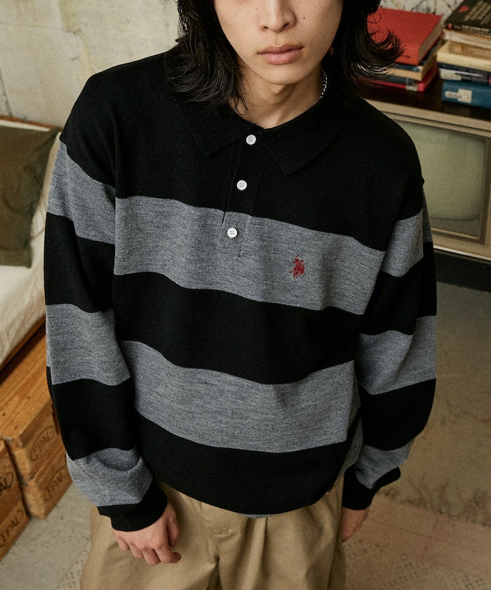 U.S. POLO ASSN. / SWEAT LIKE KNIT POLO衫