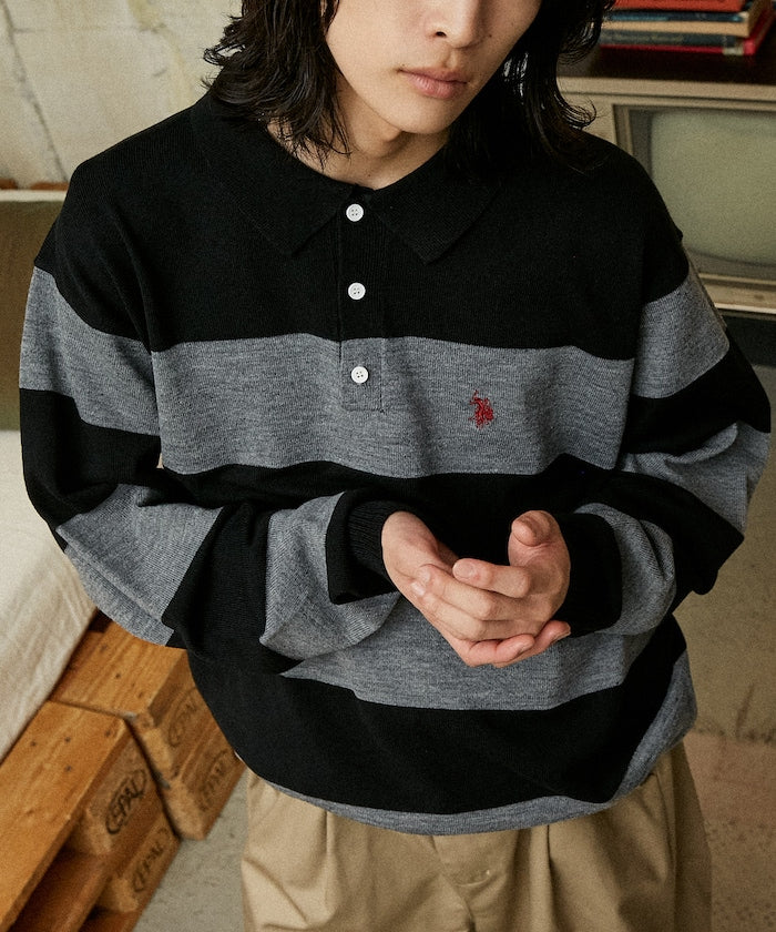 U.S. POLO ASSN. / SWEAT LIKE KNIT POLO衫