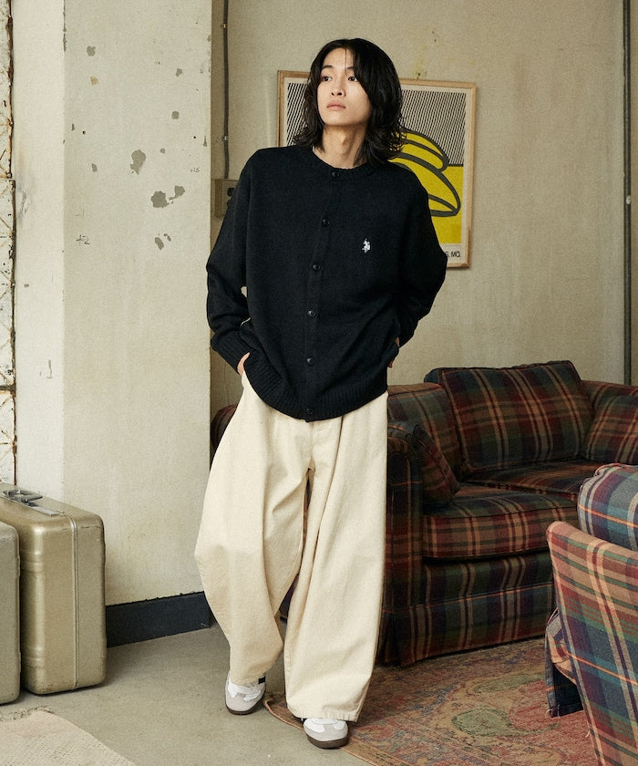 U.S. POLO ASSN. / 圓領針織開襟衫