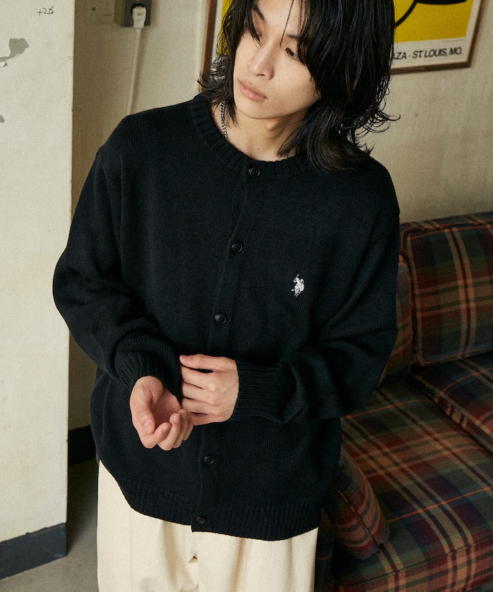 U.S. POLO ASSN. / 圓領針織開襟衫