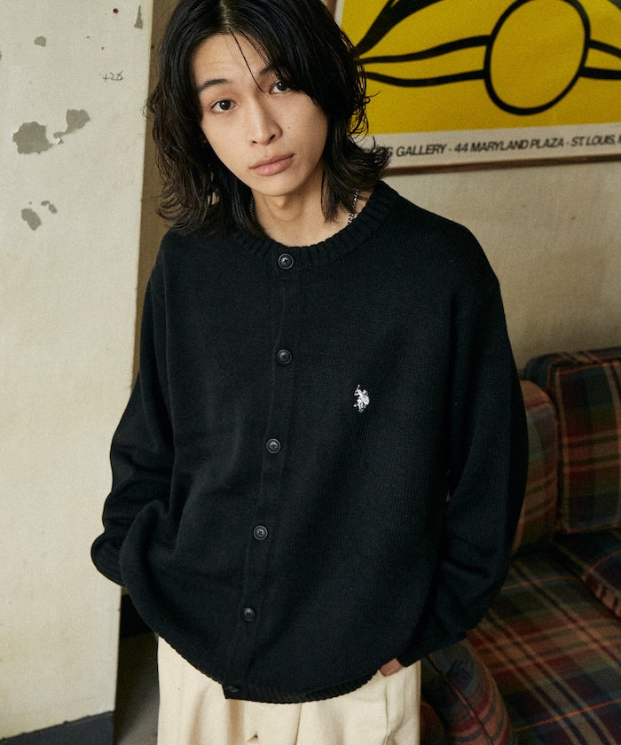 U.S. POLO ASSN. / 圓領針織開襟衫